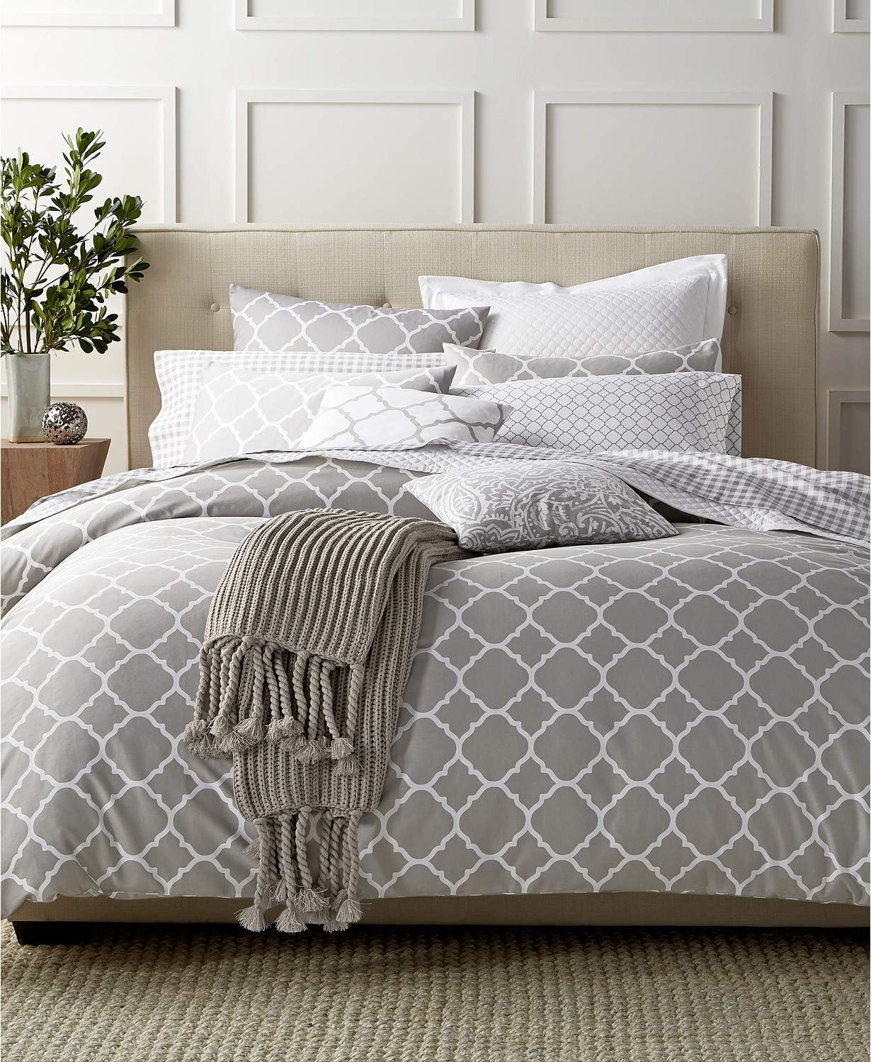 Charter Club King Comforter Bedspread 3 pc Set Damask
