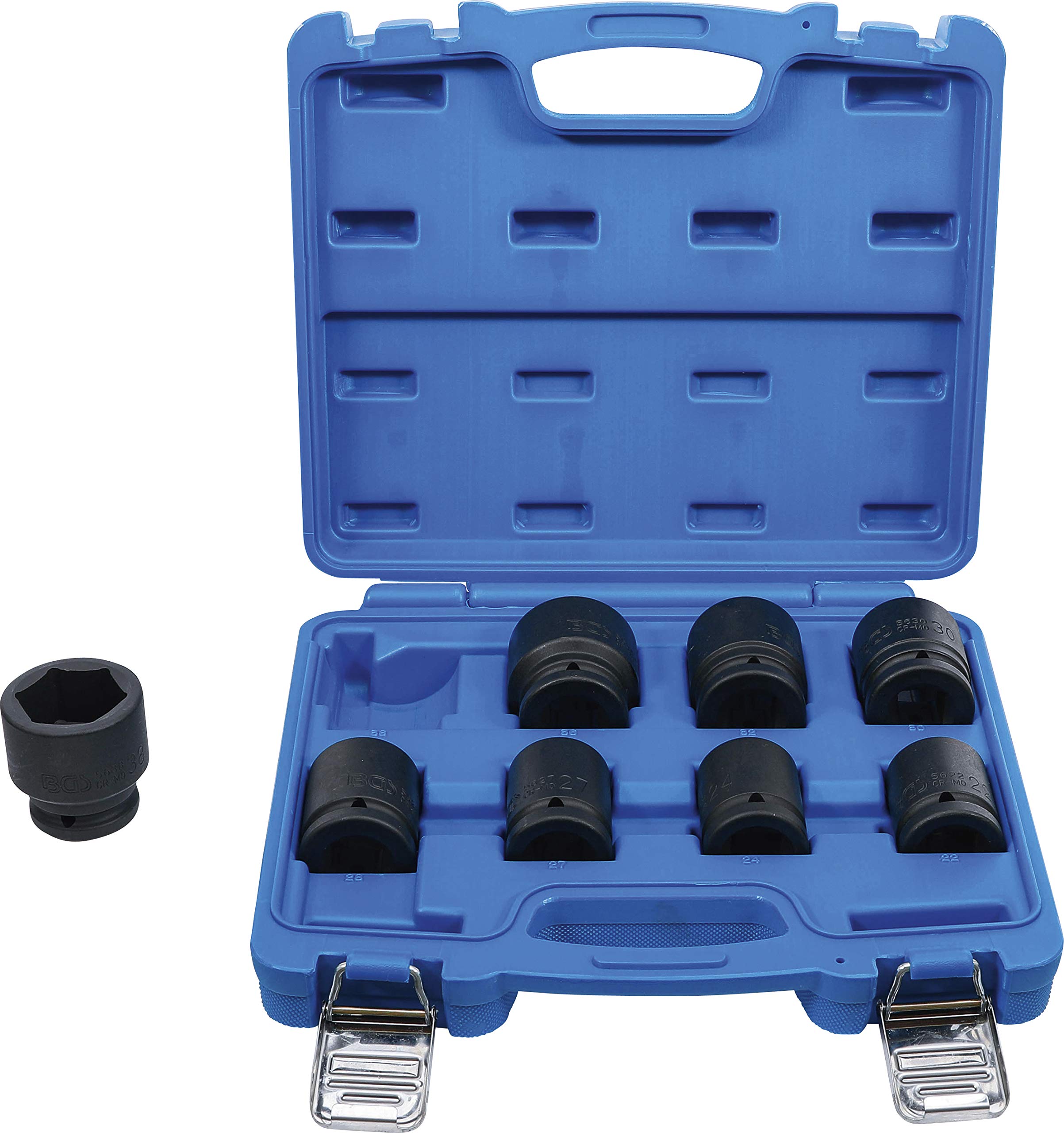 BGS 5240 | Impact Socket Set | 20 mm (3/4") Drive | 22 - 38 mm | 8 pcs.