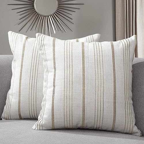 Brown Farmhouse Throw Pillows For Couch Sunlit Decorative