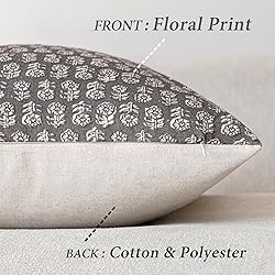 Foindtower Set of 2 Decorative Vintage Floral Print