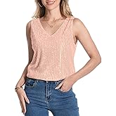 Omertshirt Womens Sequin Tank Tops Glitter Sleeveless Sparkly Club Party Vest