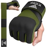 WYOX Gel-3X Boxing Hand Wraps Inner Glove Neoprene for Men &amp; Women &ndash; Extended Wrist Support Strap, Padded Knuckle Protection, Fingerless MMA Muay Thai Kickboxing Wraps for Training &amp; Martial Arts