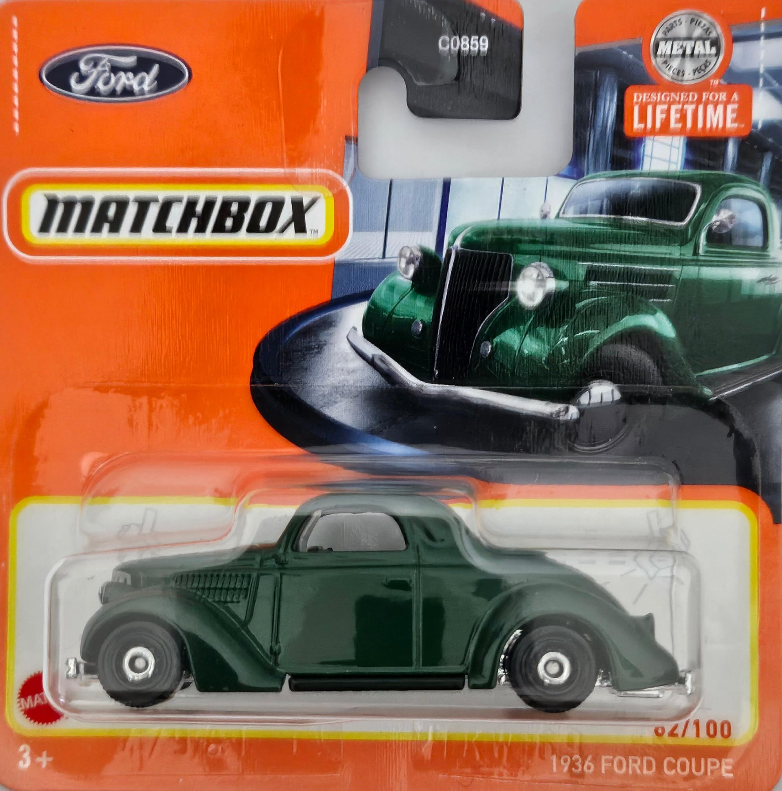 Z & N Trading Matchbox 1936 ford coupe green