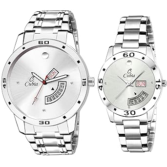 CB-1360 Exclusive White Collection Day&Date Watch for Couple