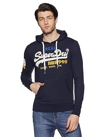 Superdry Herren Pullover Vintage Logo Lite Tri Hood