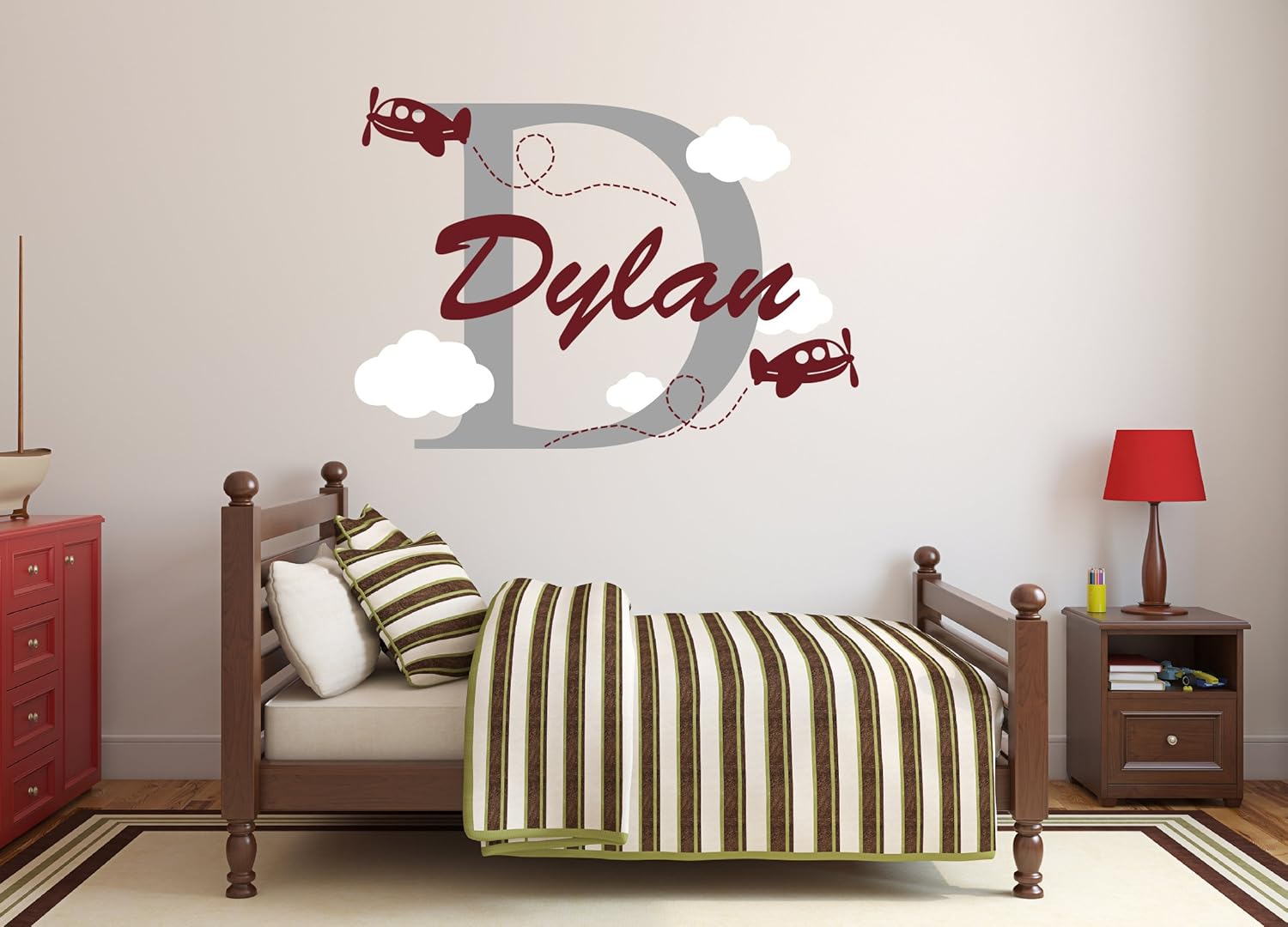 Amazon Com Airplanes Personalized Name Wall Decal Airplanes Boy