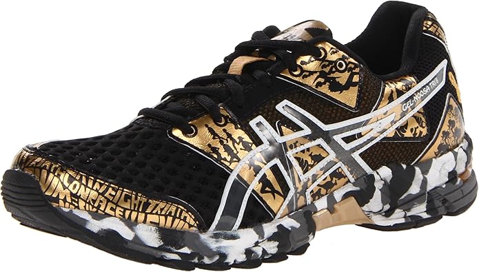 Amazon.com | ASICS Women's Gel Noosa TRI 8 GR Running Shoe, Black/Gold Metallic/White, 10.5 M US 