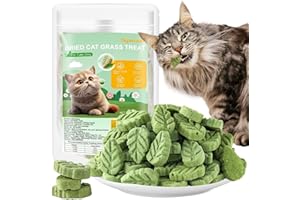 100g Cat Grass Treats, Cat Grass Teething Stick for Hairball Remove and Teeth Cleaning, Edible Cats Grasses Stick Snack