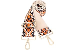 GINJKGO Purse Straps Replacement Crossbody - Adjustable Bag Strap for Purses, Wide Shoulder Strap for Women Guitar Purses