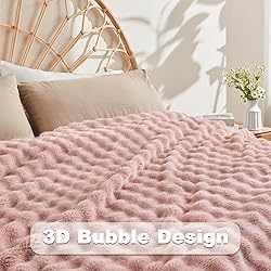 NEWCOSPLAY Throw Blanket for Couch Pink Super Soft
