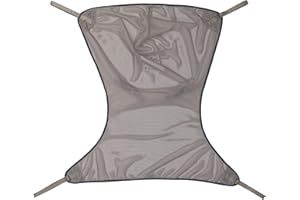 Invacare Premier Comfort Sling for Patient Lifts, Net Fabric, Small, 2485968,Binding; Navy, Body; Gray