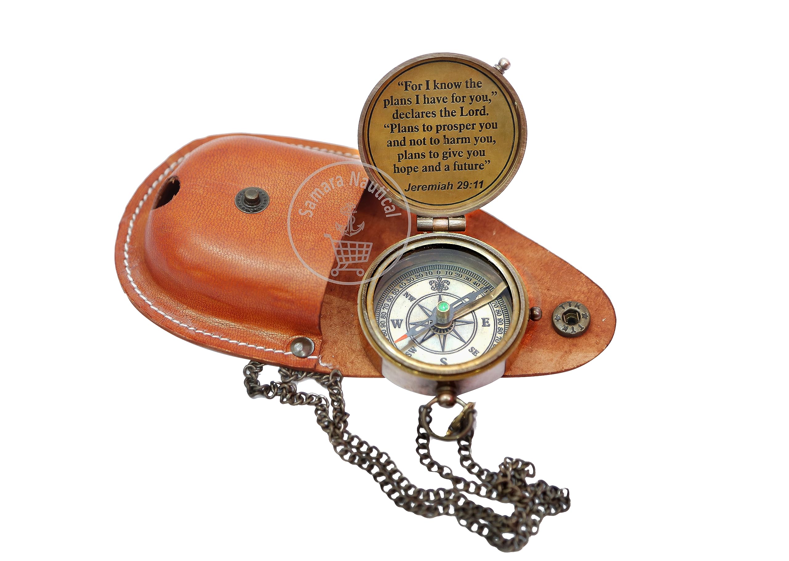 Samara Nautical Religious Gifts For Men, lds Missionary gifts, Easter Gifts For Teen Boys, Compass Gifts For Men, Catholic Gifts Men, Christian, Jeremiah 29 11, Personalized, Sentimental