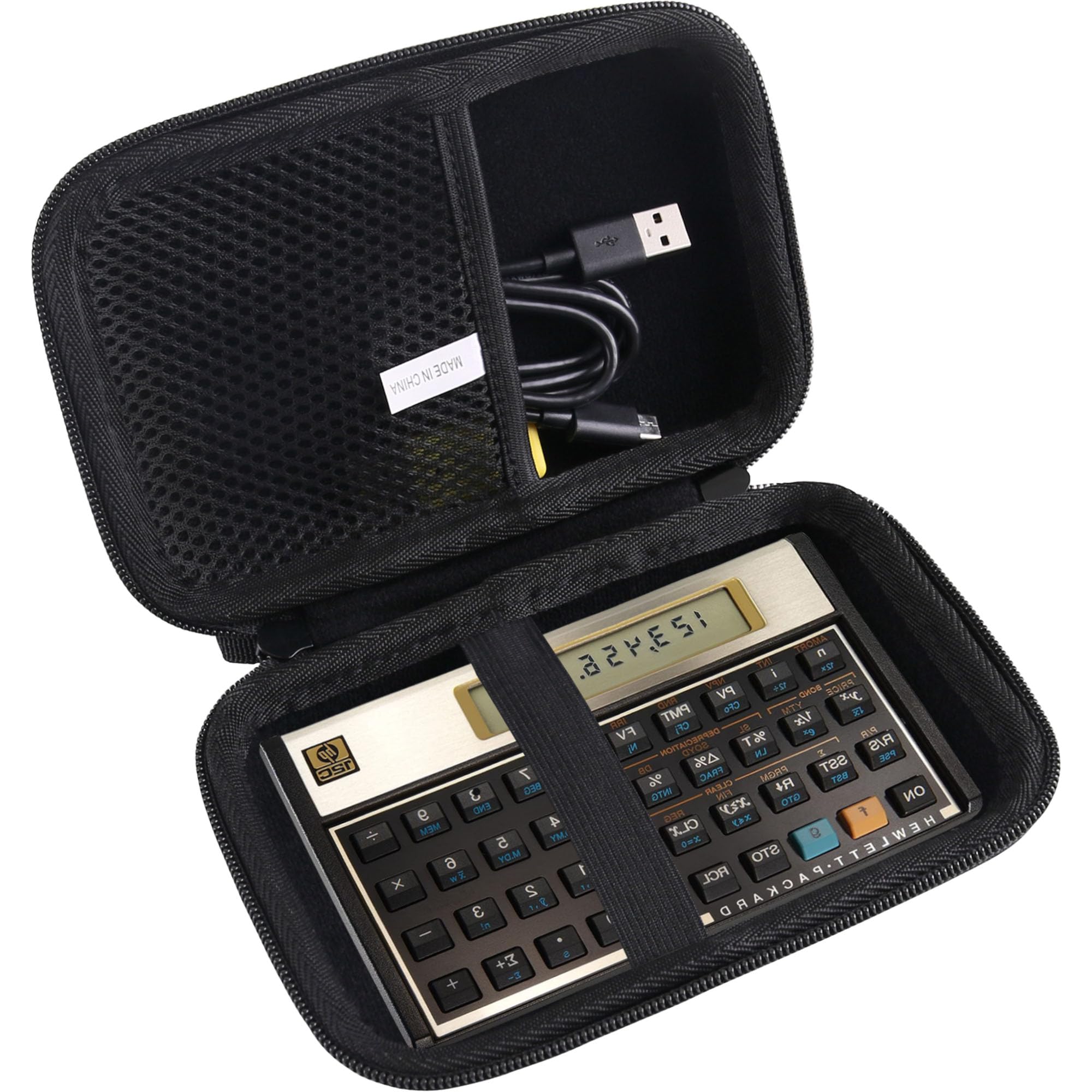 Hard EVA Carrying Case Compatible with HP 12C/HP 12CP Financial Calculator Storage case