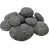 Midwest Hearth Lava Stones for Gas Fire Pit and Fireplace (X-Large (3"- 5"))