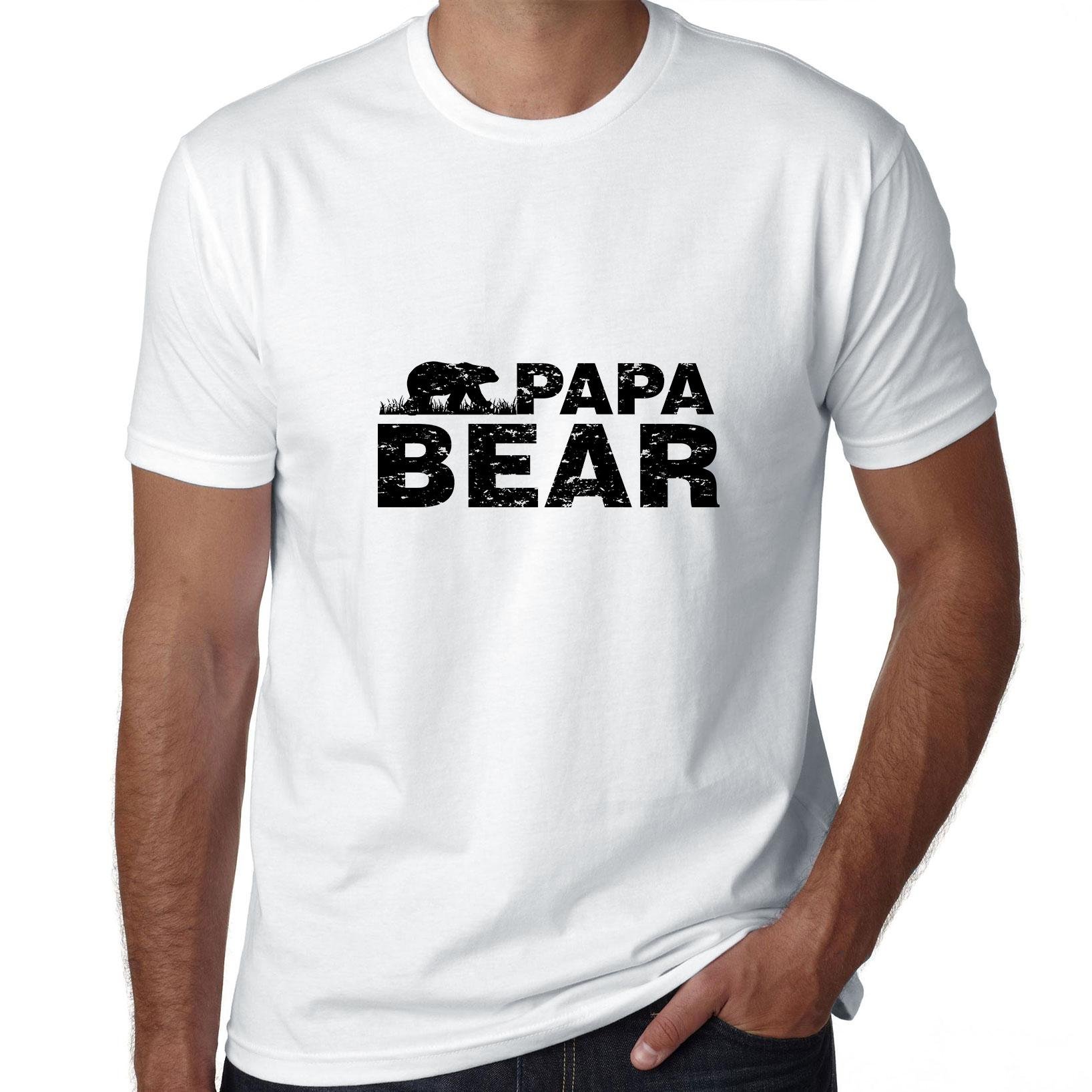 Hollywood Thread Papa Bear - Dad Vintage Proud Father Dad T-shirt