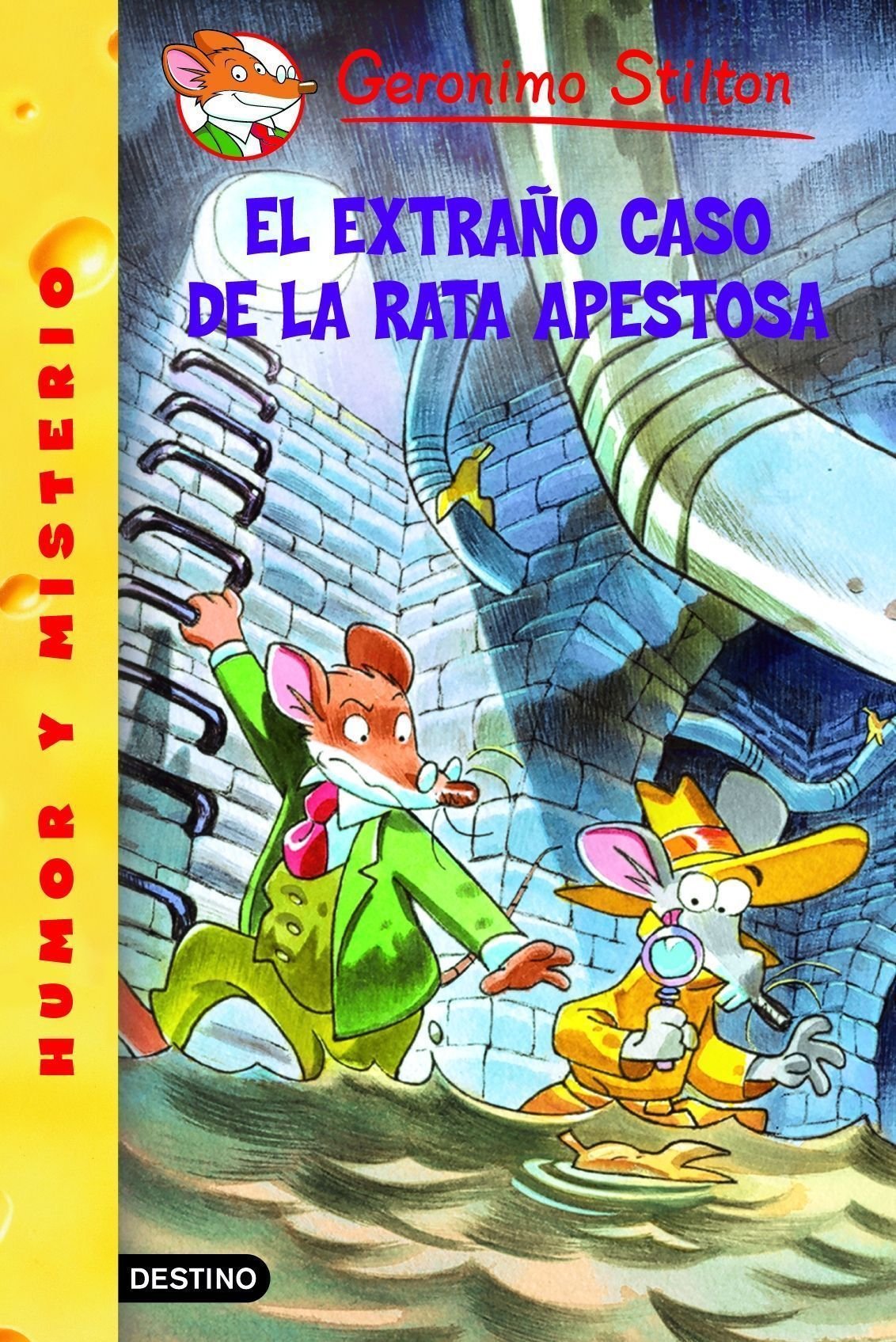Portada de El extraño caso de la rata apestosa: Geronimo Stilton 22 ¡Con un manual para aprender a reciclar!: 1