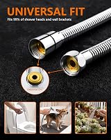GRIFEMA G851-30 Shower Hose 3m Stainless Steel Anti-Kink Universal G1/2 Chrome view 7