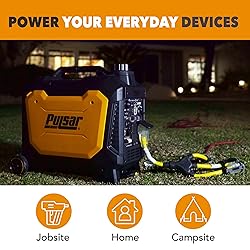 Pulsar 4000 Watt Portable Inverter Generator, Dual
