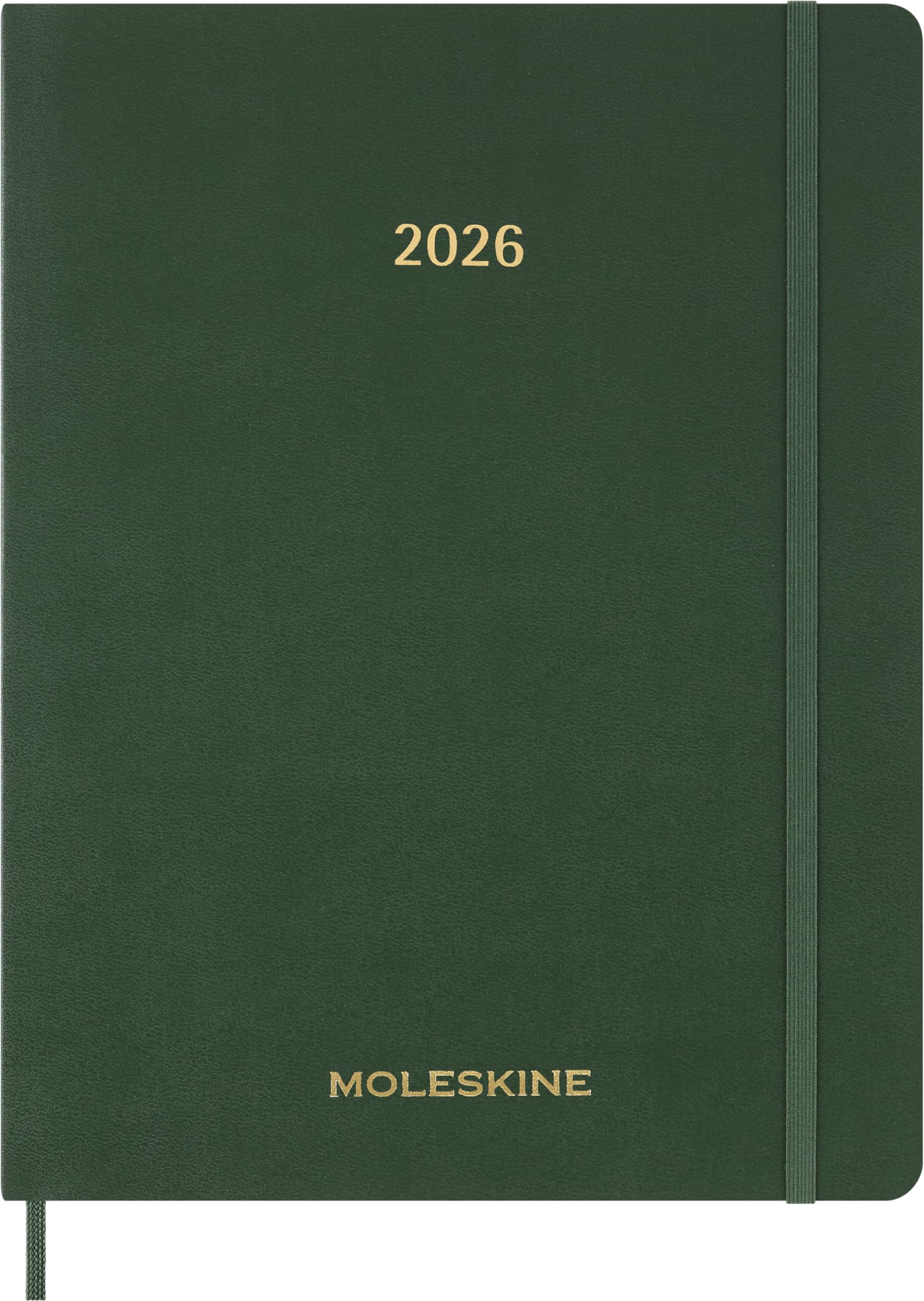 Moleskine 2026 15-Month Essential Planner, Soft Cover, Weekly Vertical, XXL (8.5″ x 11″), Myrtle Green, 144 pages