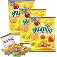 Mamba Fruit Chews Assorted Candy, Individually Wrapped Candies 3.52 oz (pack of 3). Great for Party Favor Candy Mix - Pinata Candy Bulk - Goodie Bag Stuffers for Kids Party Favors