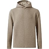 M MAELREG Hoodies for Men Texture Solid Color Sweatshirts Athletic Golf Midlayer Mens Hoodies Pullover Shirt with Pocket