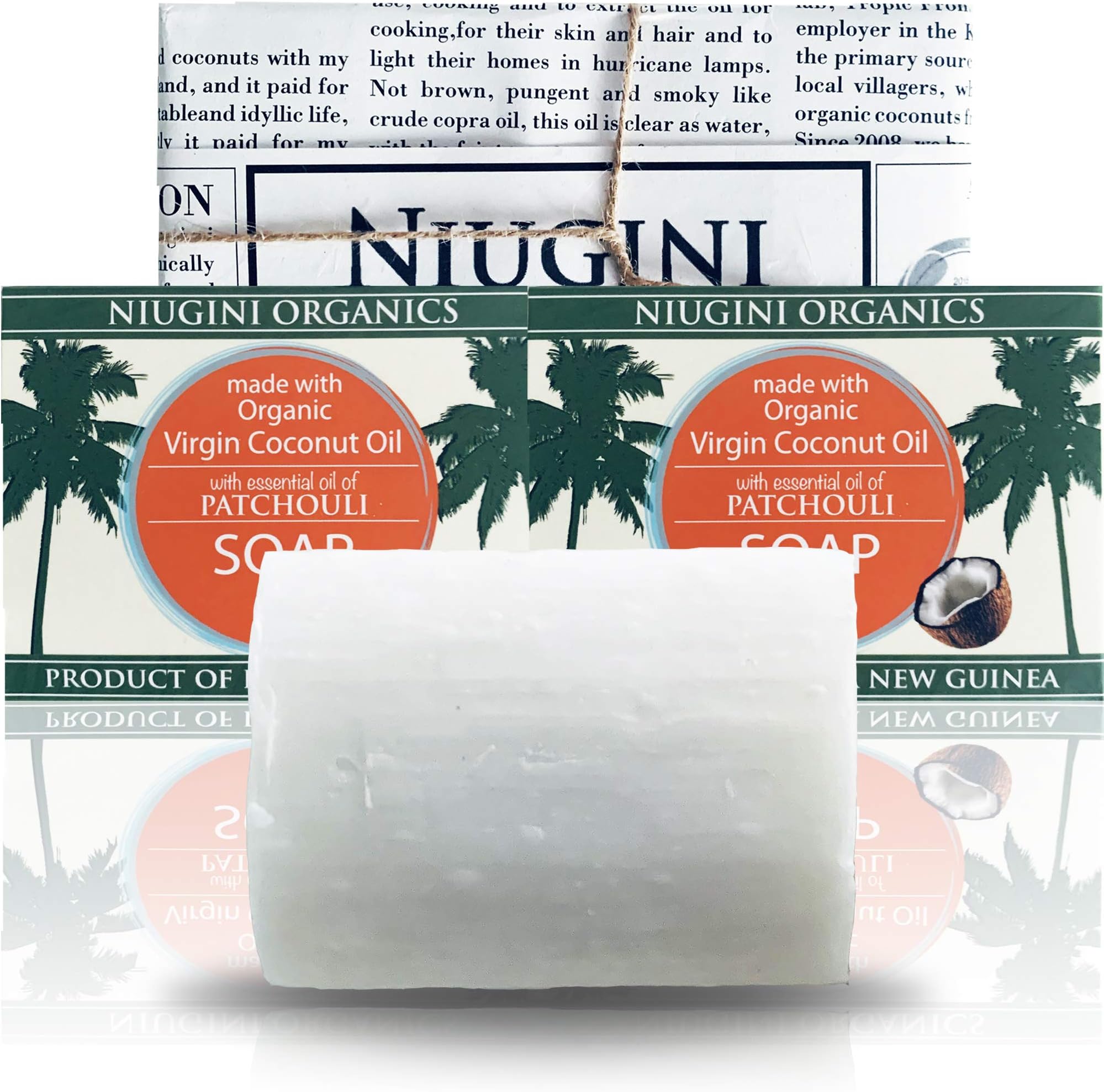 Antibacterial Organic Natural Vegan Soap Bar - Anti-Bacterial 2-Pack - Gift Set – 2 Soap Bars (Patchouli, 2 soap bars)