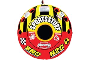 Sportsstuff Super Crossover Towable / Snow Tube | 1-2 Rider Towable Tube for Boating