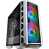 Cooler Master MasterCase H500P Mesh White ARGB Airflow ATX Mid-Tower, Dual 200mm Customizable ARGB Lighting Fans, Mesh Front