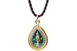 Artschatz Weekday Birthday Buddha Golden Colorful Thai Amulet Pendant Necklace, Sunday, Monday, Tuesday, Wednesday, Thursday, Friday, Saturday