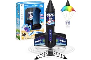 Demolike Rocket Launcher Toy for Kids,Self Launching Motorized Air Rocket with Parachute Launch Up to 200 Ft Model Toys Gifts for Boys Kids Ages 6 7 8 9 10 11 12 Astronaut