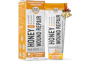 SILVER GRADE Dog Wound Care with Honey & Colloidal Silver for Scratches & Skin Irritations – Horse & Dog Hot Spot Treatment Gel Works as Honey Rapid Wound Repair – for All Pet Ages & Breeds – 2-Oz Tube
