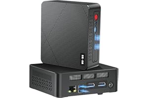 wo-we P6 Mini Gaming PC AMD Ryzen 5 3550H（4C/8T,Up to 3.7GHz,16GB DDR4 RAM 512GB M.2 2280 SSD, Mini Desktop Computers Support Dual 4K, WiFi5 BT5.0 Ethernet HTPC for Business, Education, Home