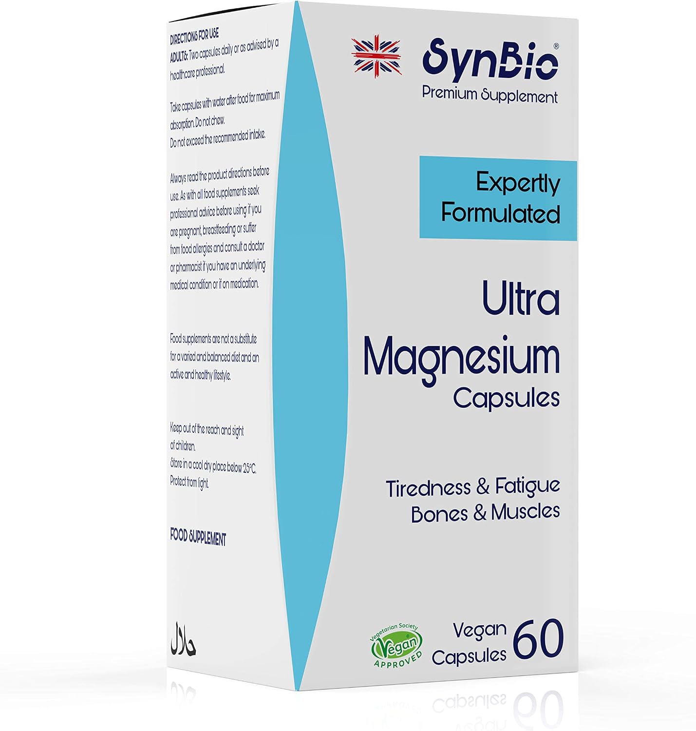 SynBio Premium - Ultra Magnesium Citrate, 60 Count (Pack of 1), 1 count (Pack of 60)