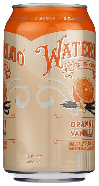WATERLOO SPARKLING WATER ORANGE VANILLA SPARKLING WATER SGL, 12 FZ