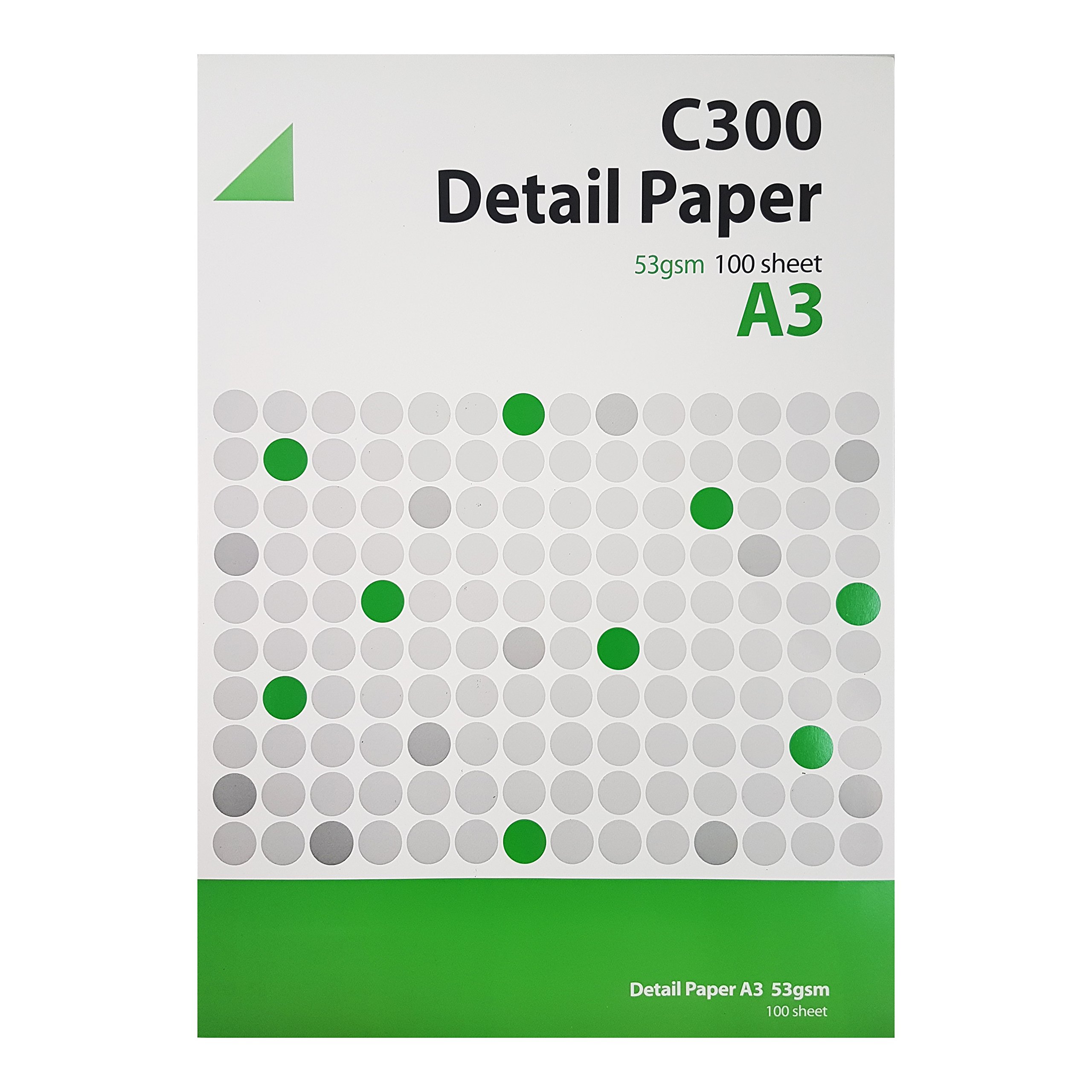 West C300 53 GSM A3 100 Sheets Technical Detail Paper — image 1