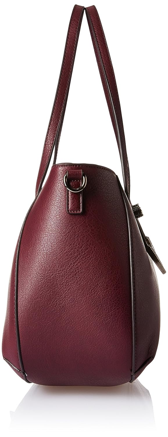 caprese women's satchel (burgundy)