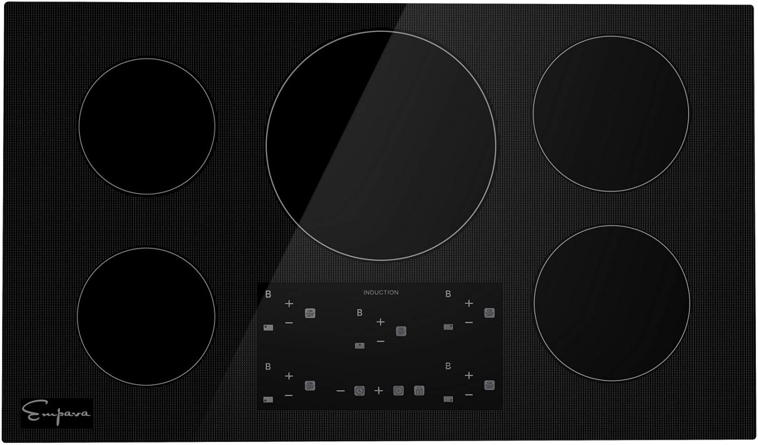 Empava 36” Electric Stove Induction Cooktop with 5 Power Boost Burners