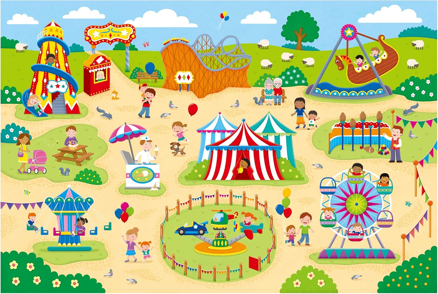 galt giant floor puzzle construction site