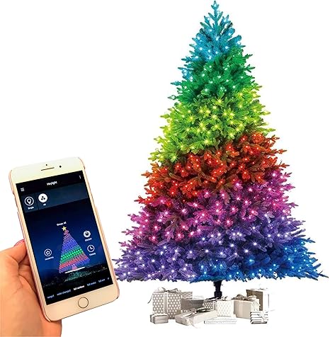 Flinq Bluetooth Weihnachtsbaum Lichterkette App Gesteuert Rgb Led Weihnachtsbaumbeleuchtung Mit Timer 160 Bunte Christmas Lights Fur Innen Und Aussen Ip44 Wetterfest 19m Amazon De Beleuchtung