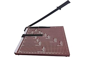 Voluda 18 Inch Guillotine Paper Cutter - Heavy Duty Professional Paper Trimmer for Cardstock, Photos & Office Use - 12 Sheet 