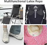 Fantasyon 4mm White Elastic Cord 5m Bungee Rope Round Stretch DIY Camping Tent view 4