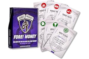 FORE! CARDS Fore! Money On-Course Golf Game | Integrate Wagering Into Your Next Round in a Fun Way | 56 Cards Makes Every Hole a Different Game