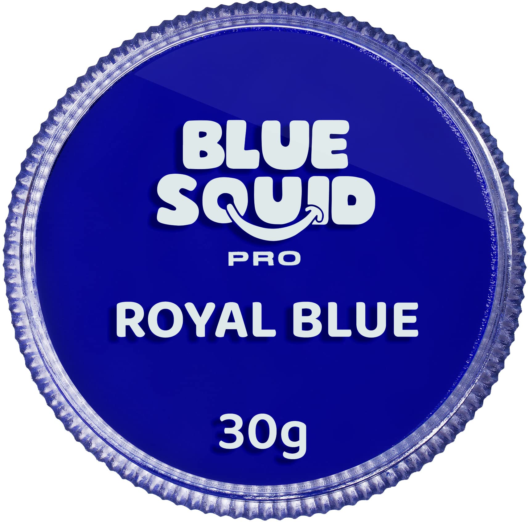 Blue Squid PRO Face Paint - Professional Water Based Single Cake Facepaint & Body Paints - SFX Makeup, Kids Adults Painting for Costume, Halloween Face Paints for Children - Classic Royal Blue 30g/1oz