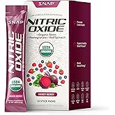 Snap Supplements USDA Organic Beet Root Powder, Mixed Berry, 10 Pack | Nitric Oxide Supplements for Men &amp; Women, Beet Supplement Supports Healthy Circulation, Caffeine-Free Energy, 10 Servings