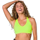 Zensah Racey Running Sports Bra - Women Workout, Gym Low Impact Support Racerback Top