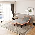 ESHINE Split King Adjustable Bed Frame - Independent Control, Adjustable Bed with Massage, Wireless Remote, Foot&Head Incline, Zero Gravity, Dual USB Ports, Under Bed Light, E3000 Premium Series