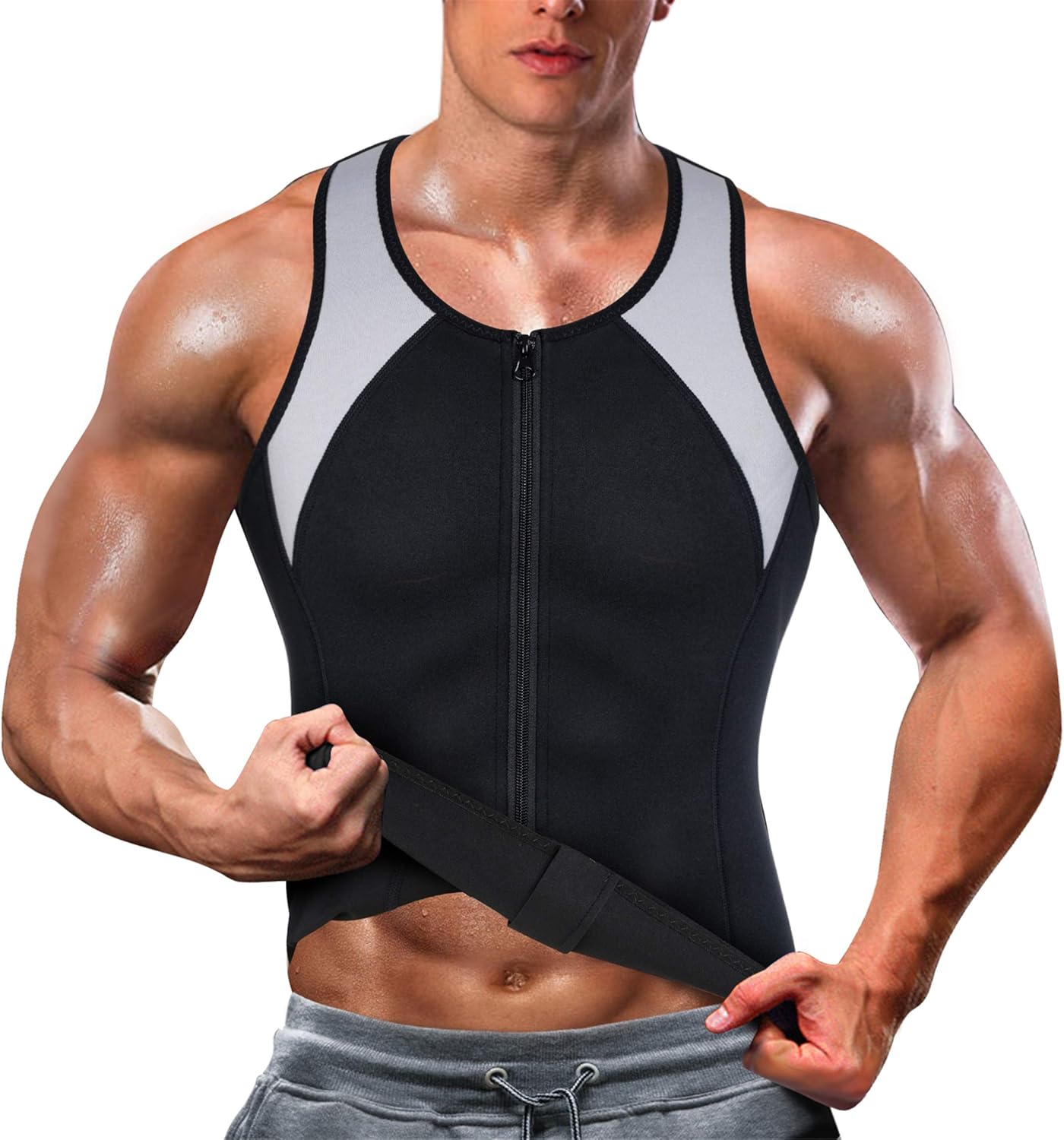 men's exercise sweat vest