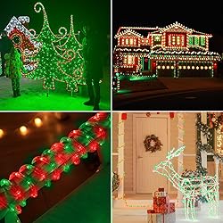 50ft LED Rope Lights Outdoor, 360 LED Connectable