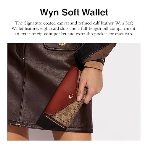 Coach Women's Colorblock Coated Canvas Signature Wyn Soft Wallet