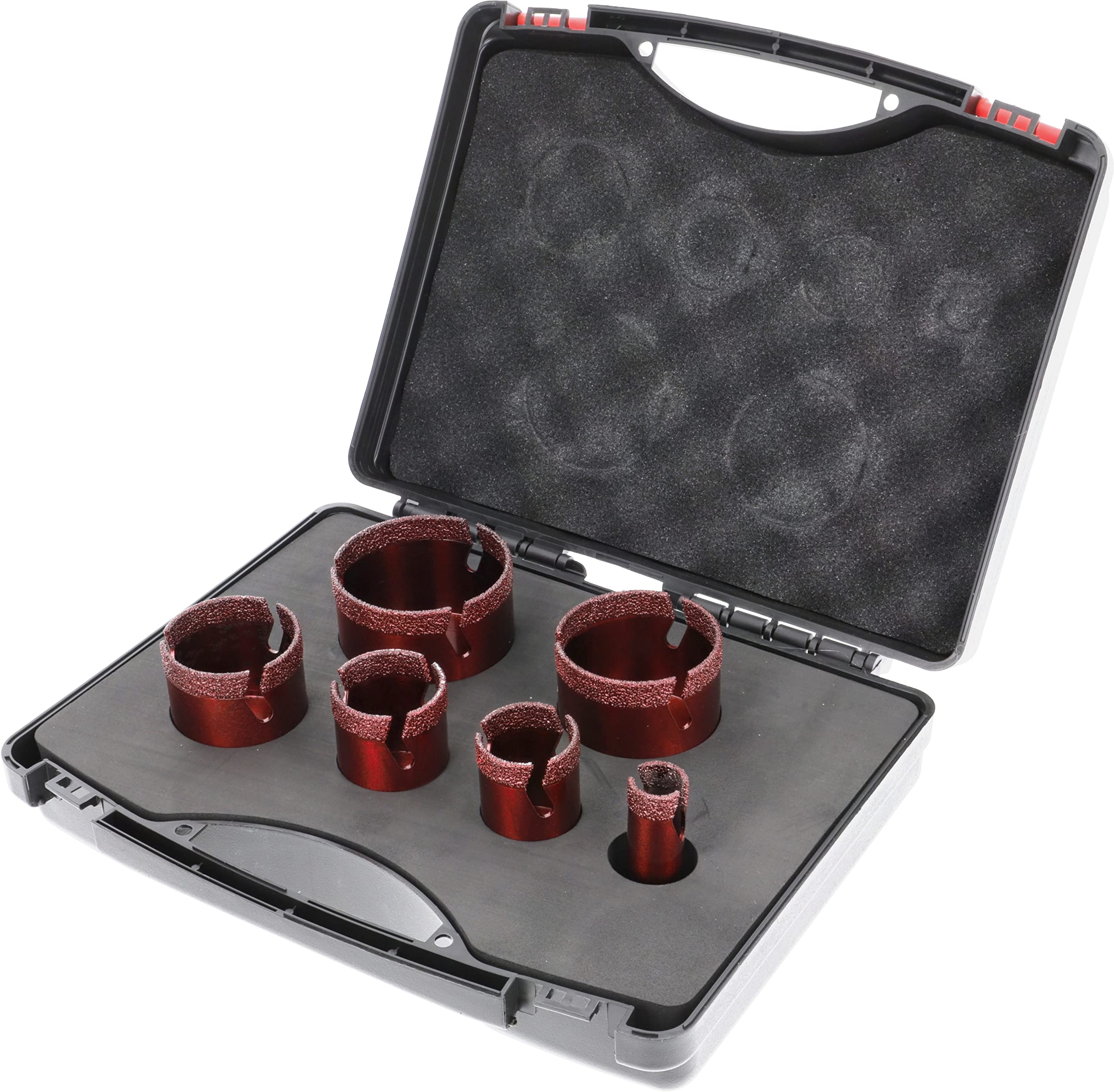 PRODIAMANT Speedmaster Set of 6 Diamond Dry Tile Drill Bits M14 Diameter 20 mm, 35 mm, 40 mm, 50 mm, 60 mm, 68 mm